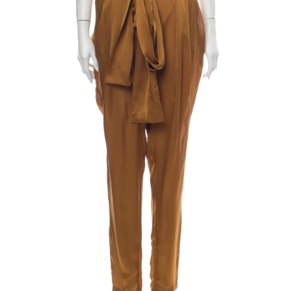 Zimmermann Belted Silk Tapered Pants Workwear Quiet Luxury Chic Size Small - Picture 3 of 15